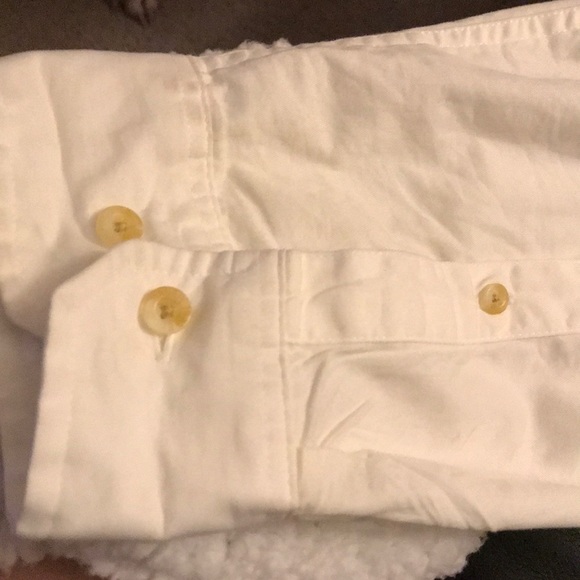 🎩EDDIE BAUER BUTTON DOWN WHITE CASUAL SHIRT🎩 - Picture 4 of 4